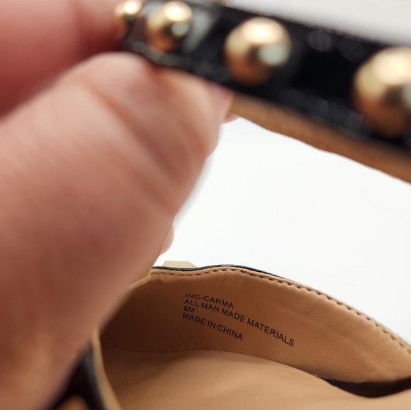 INC Carma Pointed Toe Studded Kitten Heel Pumps - Picture 5 of 7